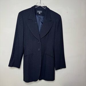 Finity Black Jacket vintage sparkling blazer size 10